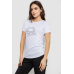 Футболка жіноча з принтом, колір білий, 244R601 XL, 50, XL