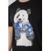Футболка чоловіча з принтом, колір чорний, 244R5996 Ager, XXL, 52, XXL