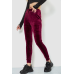 Спорт штани жіночі велюрові, колір бордовий, 244R5571 XXL, XXL, XXL