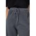 Спортивні штани жіночі на флісе, колір сірий, 244R5228 XL, 50, XL