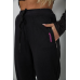Спортивні штани жіночі на флісе, колір чорний, 244R5173 XXL, 52, XXL