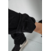 Спортивні штани жіночі на флісе, колір чорний, 244R5173 XXL, 52, XXL