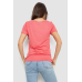 Футболка жіноча з принтом, колір кораловий, 244R509 XL, 50, XL