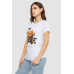 Футболка жіноча з принтом, колір білий, 244R509 XL, 50, XL