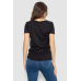 Футболка жіноча з принтом, колір чорний, 244R508 XL, 50, XL