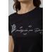 Футболка жіноча з принтом, колір чорний, 244R508 XL, 50, XL