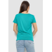 Футболка жіноча з принтом, колір бірюзовий, 244R507 XL, 50, XL