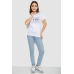 Футболка жіноча з принтом, колір білий, 244R507 XL, 50, XL