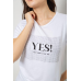 Футболка жіноча з принтом, колір білий, 244R507 XL, 50, XL
