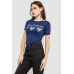 Футболка-топ жіноча з принтом, колір синій, 244R504 XL, 50, XL