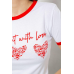 Футболка-топ жіноча з принтом, колір білий, 244R504 XL, 50, XL