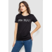 Футболка жіноча з принтом, колір чорний, 244R501 XL, 50, XL