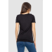 Футболка жіноча з принтом, колір чорний, 244R501 XL, 50, XL