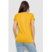 Футболка жіноча з принтом, колір гірчичний, 244R501 XL, 50, XL