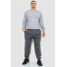 Спорт чоловічі штани на флісі, колір сірий, 244R4868 5XL, 58, 5XL