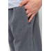 Спорт чоловічі штани на флісі, колір сірий, 244R4868 5XL, 58, 5XL