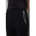 Спортивні штани чоловічі на флісі, колір чорний, 244R4643 XXXL, 54, XXXL