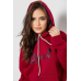 Спортивний костюм жіночий, колір бордовий, 244R4236 XXL, 52, XXL