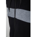 Кофта чоловіча на флісі з капюшоном, колір чорний, 244R2559