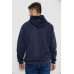 Кофта чоловіча на флісі з капюшоном, колір темно-синій, 244R2559 XXL, 52, XXL
