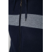 Кофта чоловіча на флісі з капюшоном, колір темно-синій, 244R2559 XXL, 52, XXL
