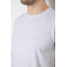 Футболка чоловіча однотонна базова, колір світло-сірий, 244R2410 Ager, XXXL, 54, XXXL