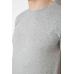 Футболка чоловіча однотонна базова, колір світло-сірий, 244R2408 XL, 50, XL