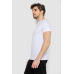 Футболка чоловіча однотонна базова, колір білий, 244R2408 XXL, 52, XXL