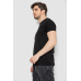 Футболка чоловіча однотонна батал, колір чорний, 244R2406 Ager, 5XL, 58, 5XL