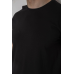Футболка чоловіча однотонна батал, колір чорний, 244R2406 Ager, 5XL, 58, 5XL