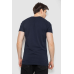 Футболка чоловіча однотонна базова, колір темно-синій, 244R2405 XXL, 52, XXL