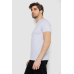 Футболка чоловіча однотонна базова, колір світло-сірий, 244R2405 XL, 50, XL