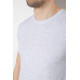Футболка чоловіча однотонна базова, колір світло-сірий, 244R2405 XL, 50, XL