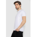 Футболка чоловіча однотонна базова, колір білий, 244R2404 Ager, XXL, 52, XXL