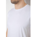 Футболка чоловіча однотонна базова, колір білий, 244R2404 Ager, XXL, 52, XXL