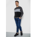 Батник чоловічий на флісі, колір темно-сірий, 244R2349 XXL, 52, XXL