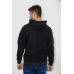 Худі чоловічий на флісі з капюшоном, колір чорний, 244R2196 XXL, 52, XXL
