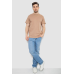 Футболка чоловіча базова, колір бежевий, 244R20603 Ager, XXL, 52, XXL