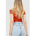 Топ жіночий однотонний, колір теракотовий, 244R160 Ager, XS