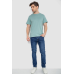 Футболка чоловіча базова білизняна, колір оливковий, 244R121 XXXL, 54, XXXL