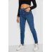 Джинси жіночі Mom-fit стрейч, колір синій, 244R1152 28, 28