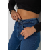 Джинси жіночі Mom-fit стрейч, колір синій, 244R1152 28, 28