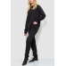 Спорт костюм жіночий двонитка, колір чорний, 244R009 XL, 50, XL