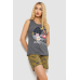 Піжама жіноча з принтом, колір сірий, 243R9639 Ager, XL, 50, XL