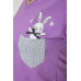 Піжама жіноча з принтом, колір бузковий, 243R9229 Ager, XL, 50, XL