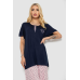 Піжама жіноча з принтом, колір синій, 243R7028 Ager, XL, 50, XL