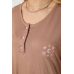 Піжама жіноча з принтом, колір мокко, 243R7021 Ager, XL, 50, XL