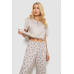Піжама жіноча з принтом, колір бежевий, 243R6967 Ager, XL, 50, XL
