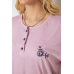 Піжама жіноча з принтом, колір бузковий, 243R6811 Ager, XL, 50, XL