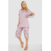Піжама жіноча з принтом, колір бузковий, 243R6762 Ager, XL, 50, XL